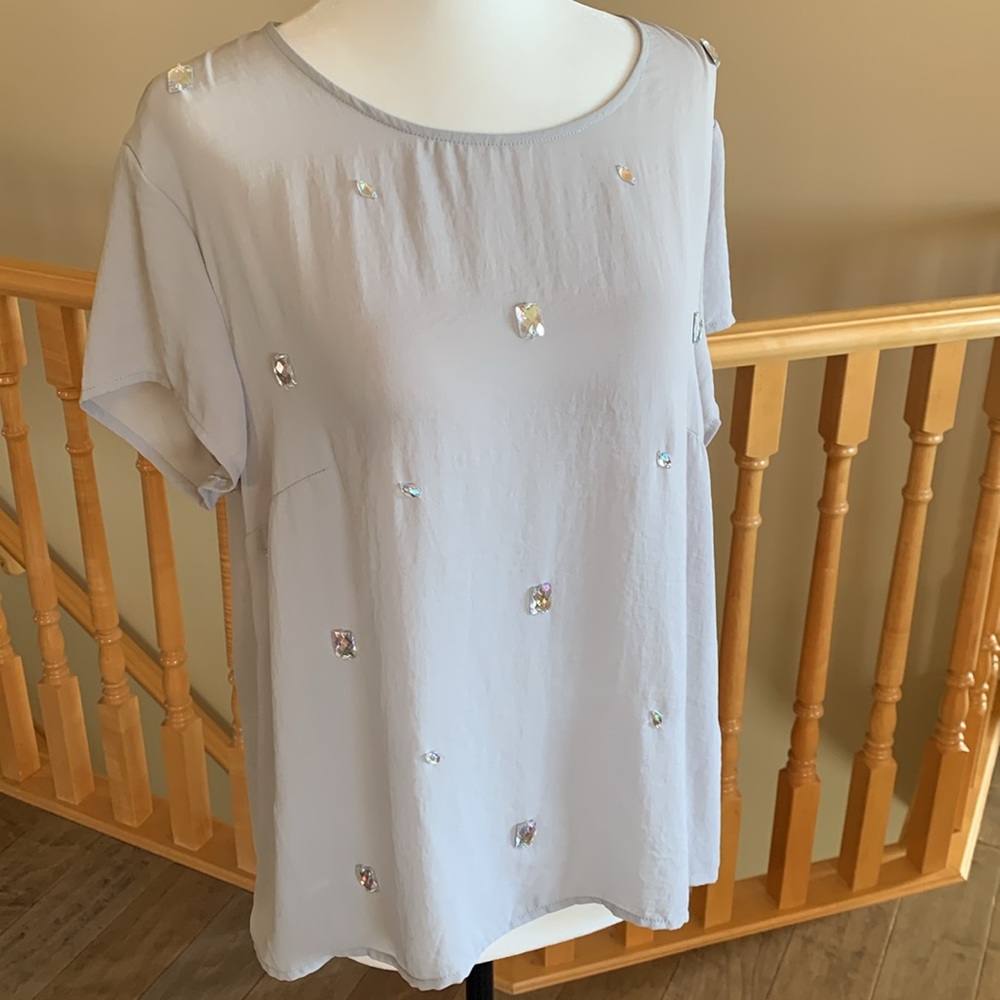 # 69 Sz 12 H & M Bling Bling Blouse $45